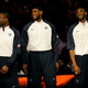 Dwyane Wade, LeBron James and Kobe Bryant (Ronald Martinez/Getty Images)